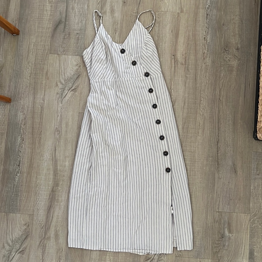 Spaghetti strap dress.